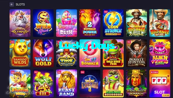 available types of Lucky Days bet including pre-match live express and system bets